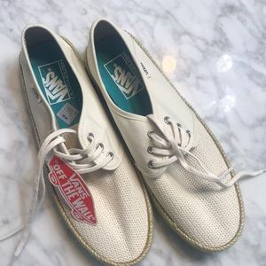 Vans Tazie (mesh) Marshmallow espadrilles size 9 new